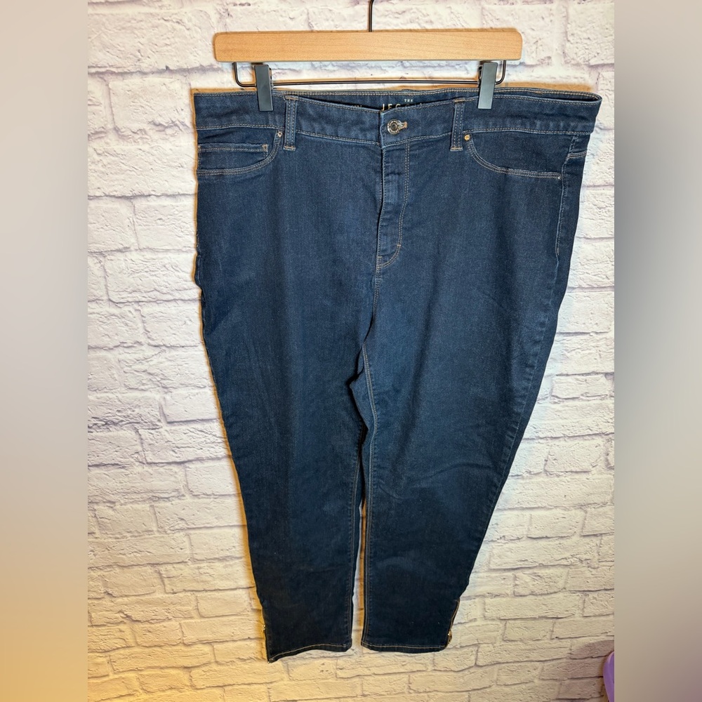 White House black market The Jegging Crop Ankle Zip Jeans Womens size 18Wâ